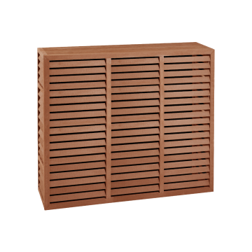 Evolar WPC-Klimaanlagengehäuse Tropical Teak XL