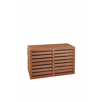 Evolar WPC-Klimaanlagengehäuse Tropical Teak XS